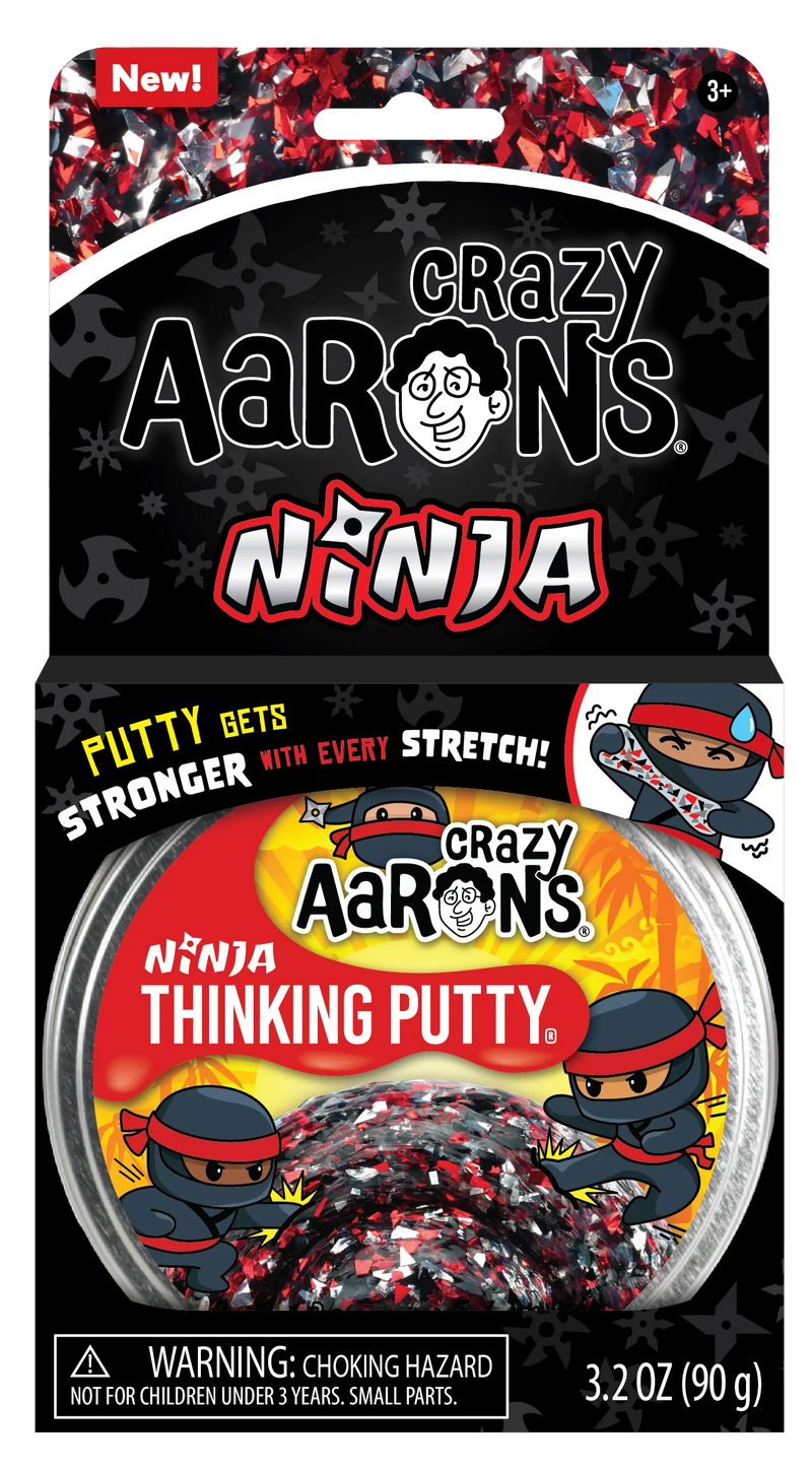 Crazy Aaron Thinking Putty - 4" Tin - Ninja