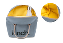 Fluf - Organic Cotton Zippered Lunch Pail - Blue