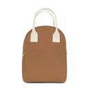 Fluf - Organic Cotton Zippered Lunch Pail  - Nutmeg