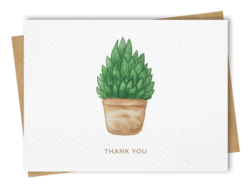Paper Kuts  - Greeting Cards with Kraft Envelopes - Thank you