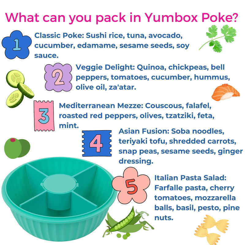 Yumbox Poke Bowl -  4 Compartment