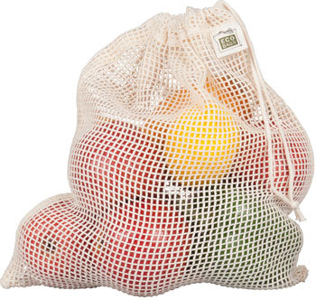 ECOBAGS®- Organic Net Drawstring Bag - Medium