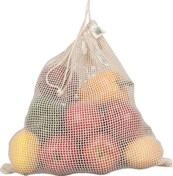 ECOBAGS® - Organic Net Drawstring Bag - Large