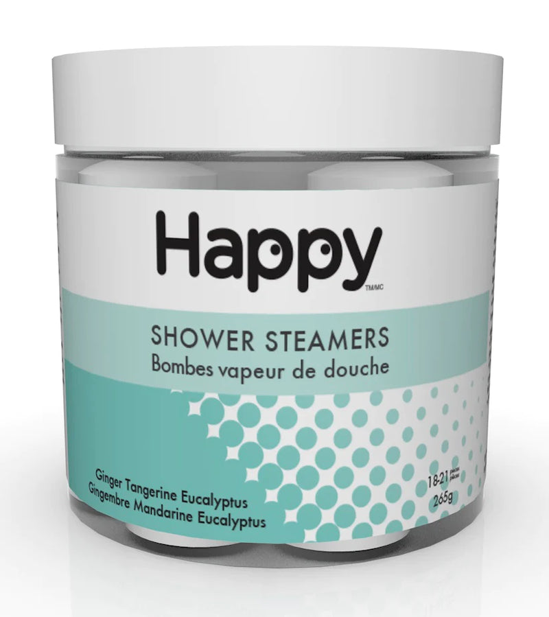 Happy Natural Products - Shower Steamers Ginger, Tangerine & Eucalyptus- SOLD INDIVIDUALLY