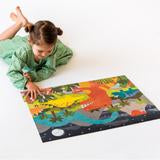 Petit Collage - Floor Puzzle Dinosaur Kingdom