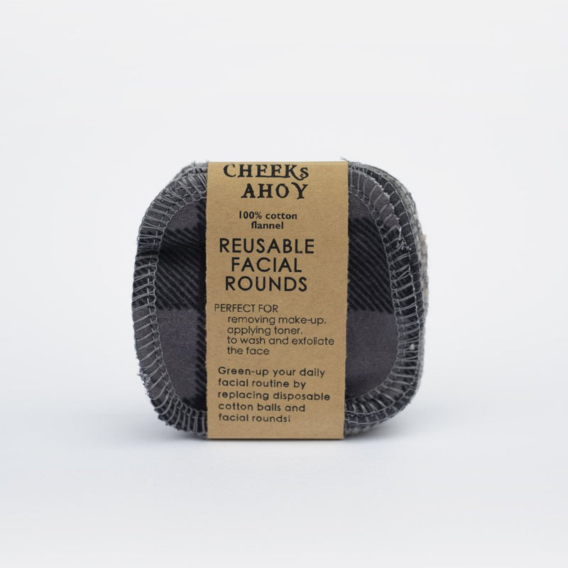 Cheeks Ahoy -Facial Rounds Reusable Cotton Flannel Set of 12