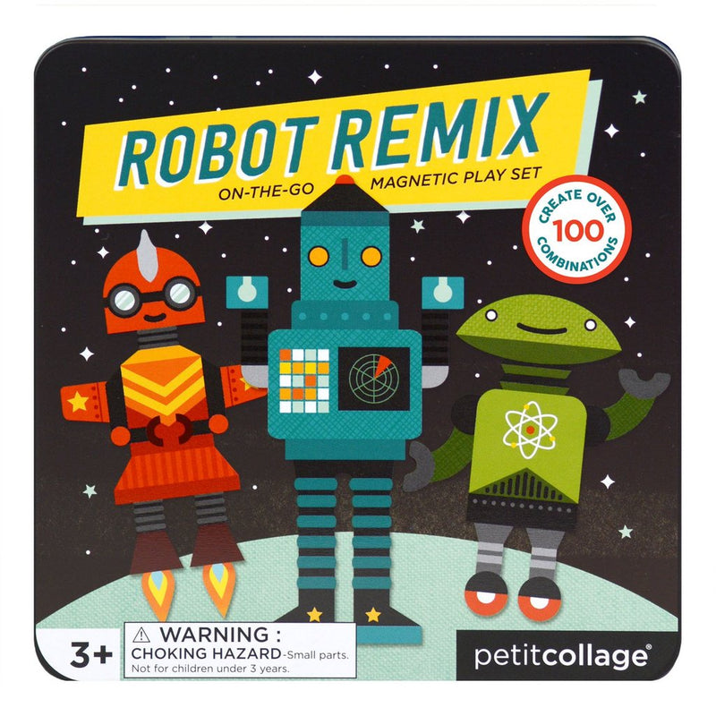 Petit Collage - Magnetic Playset Robot Remix