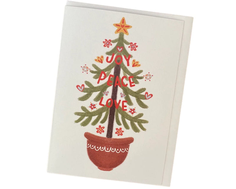 Your Green Kitchen - Peace Tree Holiday Card FINAL SALE