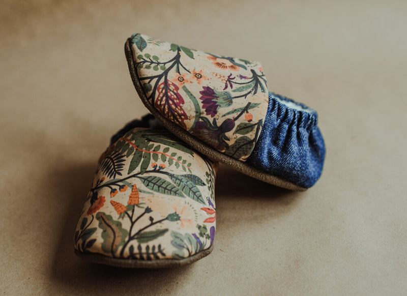 SoftSoul Footwear - Infant Slippers Handmade in Canada - Rho - FINAL SALE