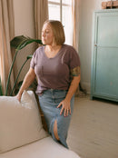 Blondie Apparel - Janis Tee Amethyst