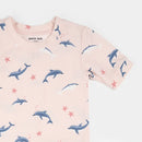 Petit Lem Summer Sleep Set Dolphins on Light Pink