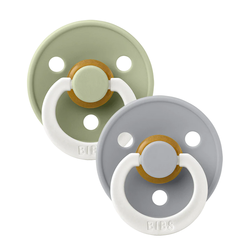 Bibs Pacifier - Glow 2 Pack - Sage / Cloud