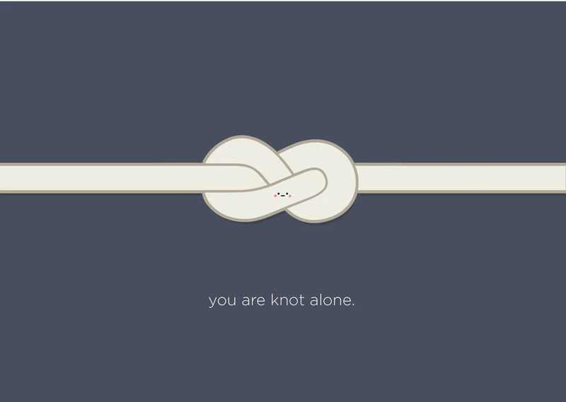 Halifax Paper Hearts Greeting Cards - You Are Knot Alone