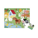 Janod  Farm  20 Piece Tactile Puzzle