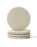 Ebb & Flow - Scalloped Concrete Coaster