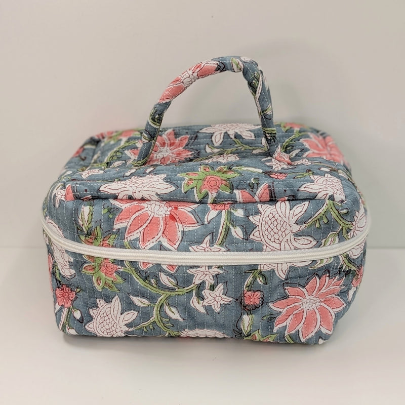 Structured Cotton Vanity Bag