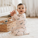 Petit Lem Convertible Sleeper Dolphins on Light Pink