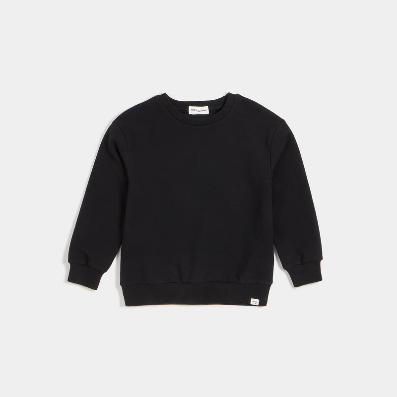 Miles The Label - French Terry Sweatshirt Black (Baby & Kids)