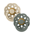 Bibs Pacifier - Boheme Latex 2 Pack - Vanilla / Pine