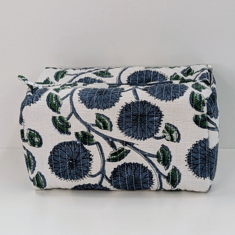 Structured Cotton Cosmetic Case Large