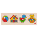 Goki - 4 pcs XL knob puzzle