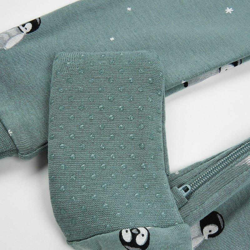 Petit Lem Penguin Print Convertible Sleeper