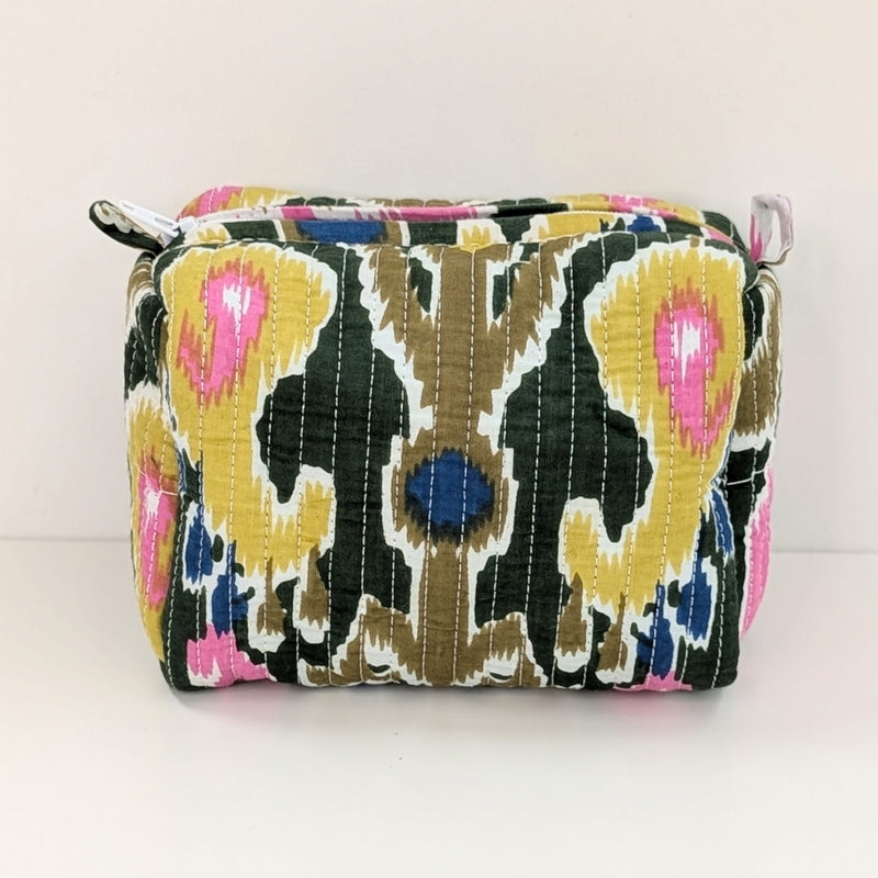 Structured Cotton Cosmetic Case Small