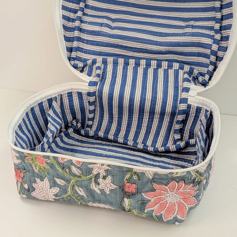 Structured Cotton Vanity Bag