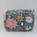 Structured Cotton Cosmetic Case Small