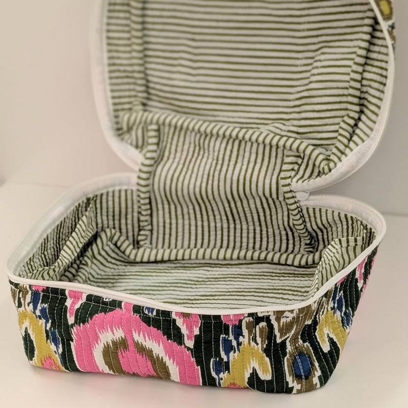 Structured Cotton Vanity Bag