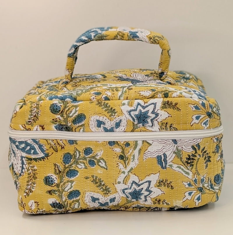 Structured Cotton Vanity Bag