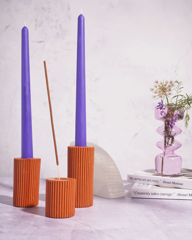 Ebb & Flow - Athena Taper & Incense Holder