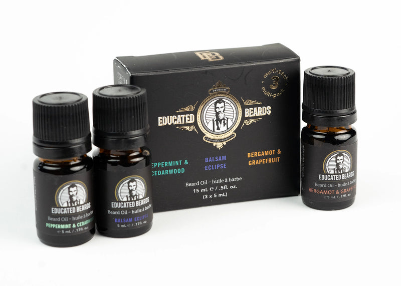 Educated Beards - Beard Oil - Trial 3 Pack