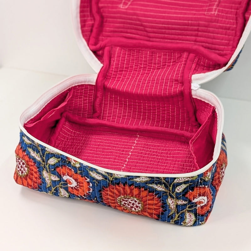 Structured Cotton Vanity Bag