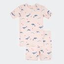 Petit Lem Summer Sleep Set Dolphins on Light Pink