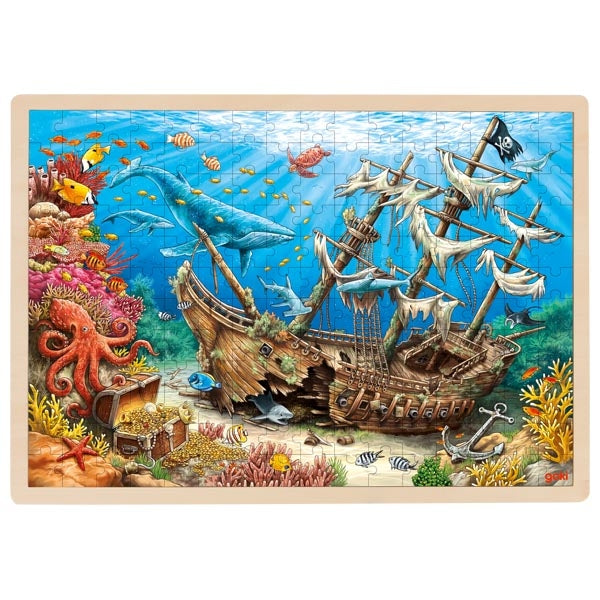 Goki 192 pc Wooden Jigsaw Puzzle - Sunken Ship