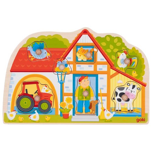 Goki -  Lift Out Puzzle - My Farmhouse