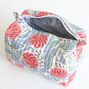 Structured Cotton Cosmetic Case Small