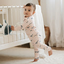 Petit Lem Convertible Sleeper Dolphins on Light Pink