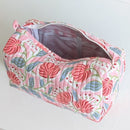 Structured Cotton Cosmetic Case Small