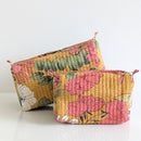 Structured Cotton Cosmetic Case Small
