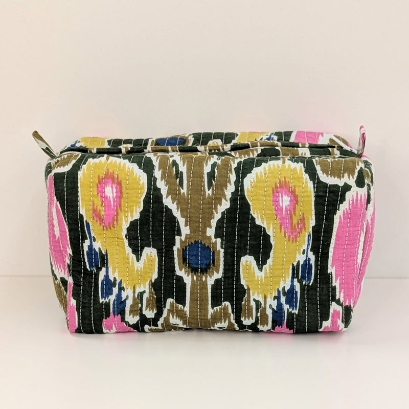 Structured Cotton Cosmetic Case Large