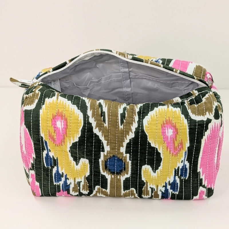 Structured Cotton Cosmetic Case Small