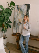 Blondie Apparel - Classic Spruce Cardigan Heather Grey