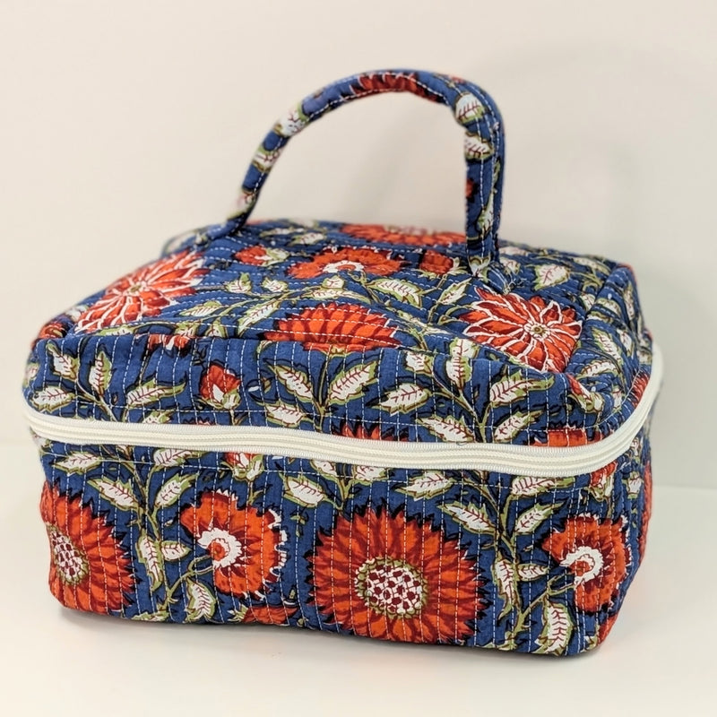 Structured Cotton Vanity Bag