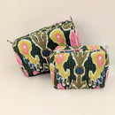 Structured Cotton Cosmetic Case Small