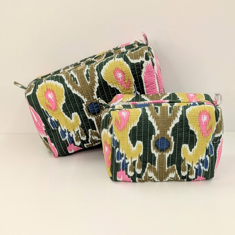 Structured Cotton Cosmetic Case Small