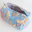 Structured Cotton Cosmetic Case Small