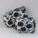 Structured Cotton Cosmetic Case Small
