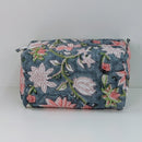 Structured Cotton Cosmetic Case Large